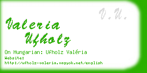 valeria ufholz business card